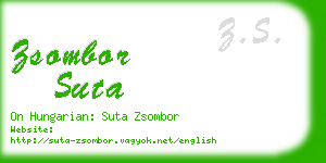 zsombor suta business card